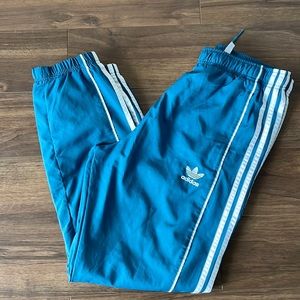 Teal adidas track pant jogger lined M